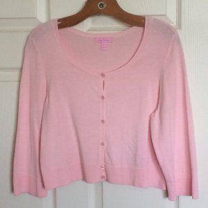 Lilly Pulitzer Women's XL Cropped Cardigan Sweater